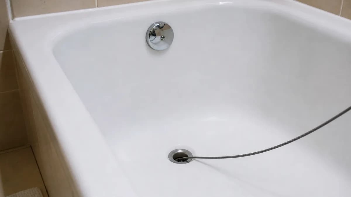 Cover image for Clearing a Blocked Bath Drain with a Drain Snake