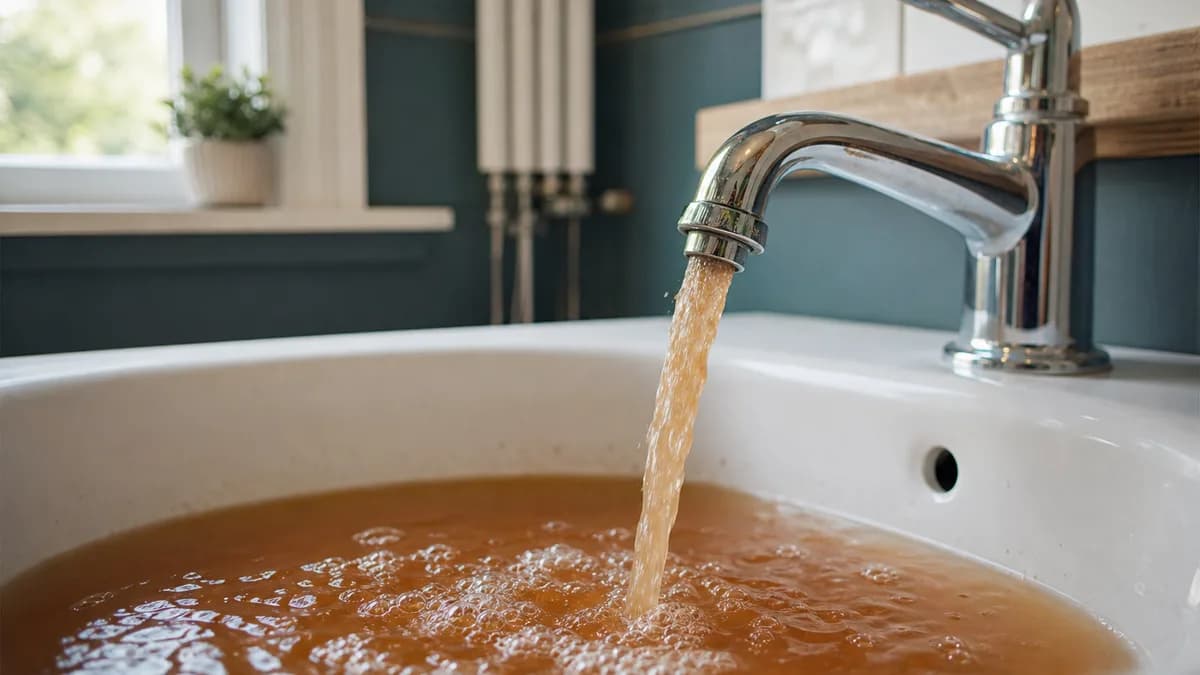 Cover image for Rust-Coloured Tap Water: Causes and When to Call a Plumber